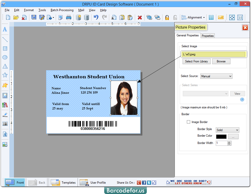 pdf417 id card barcode generator